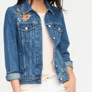 Embroidered Old Navy Jean Jacket